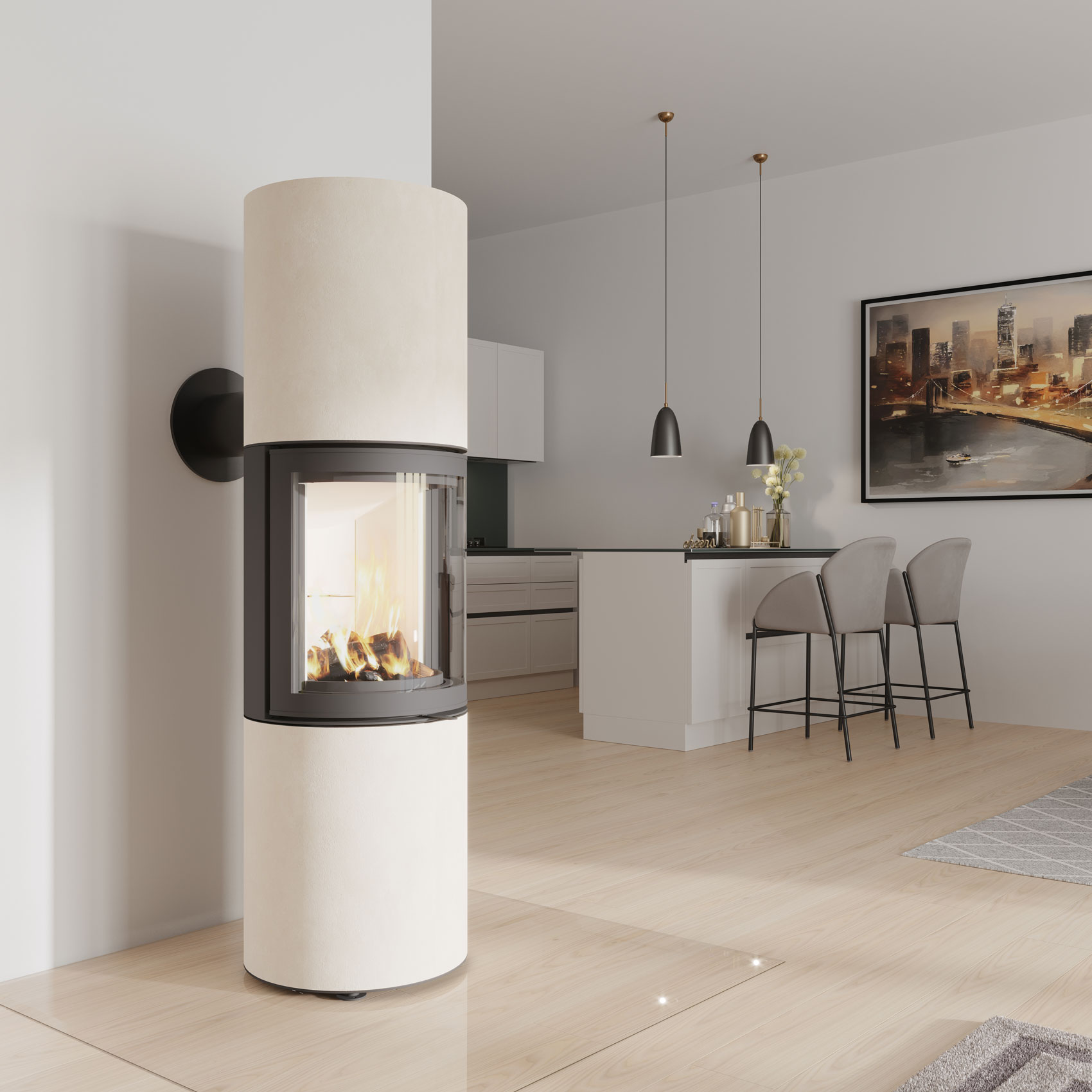 neocube R Crema Dune – Sinterkeramik in Crema Dune — warmer Sand-Ton.